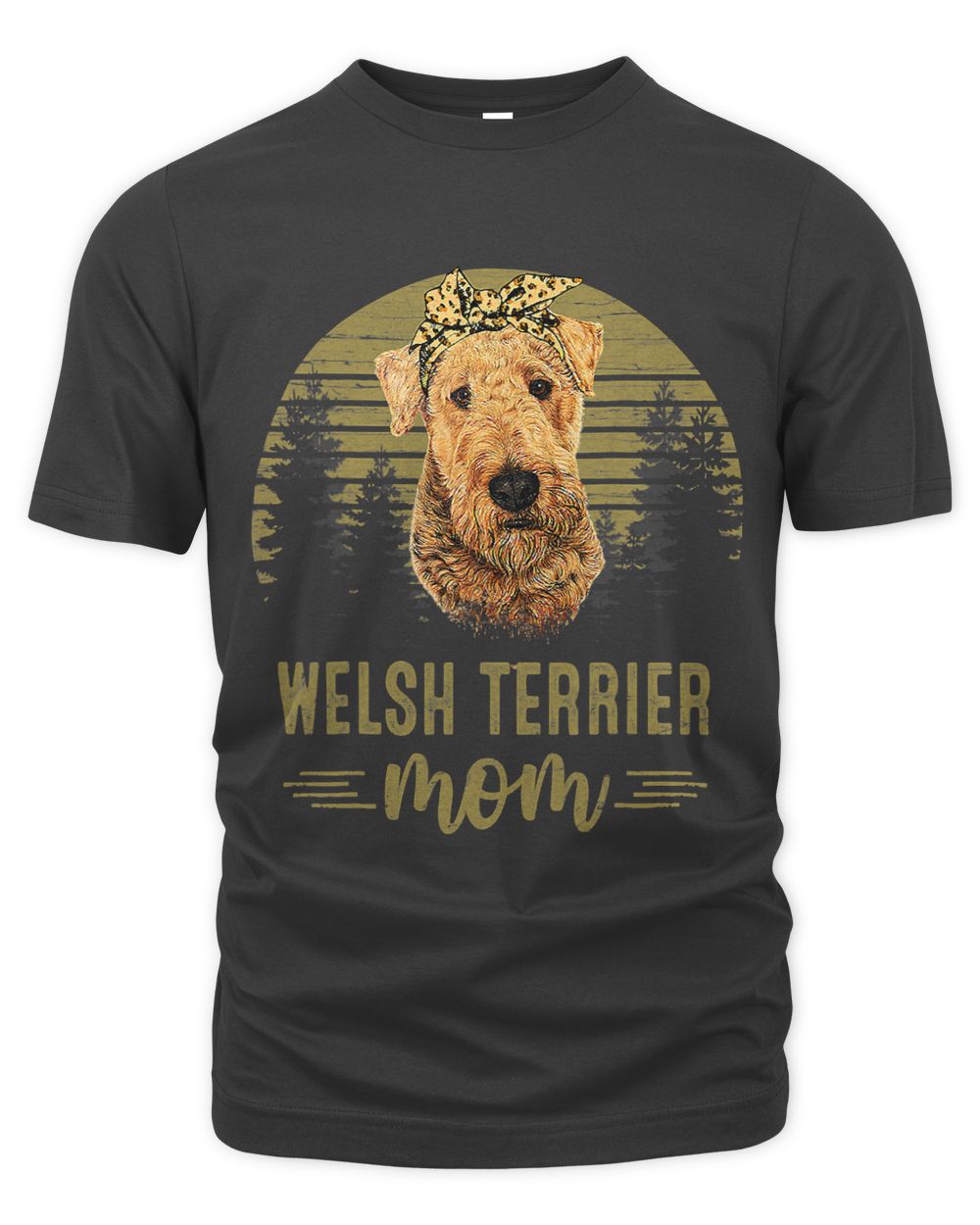 Vintage Welsh Terrier Mom Dog Lover Mothers Day