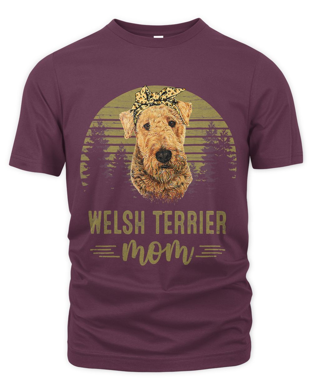 Vintage Welsh Terrier Mom Dog Lover Mothers Day