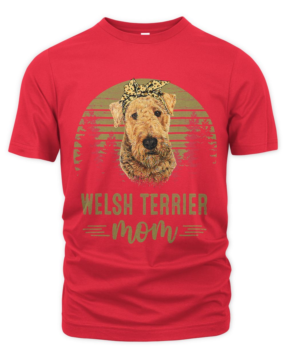 Vintage Welsh Terrier Mom Dog Lover Mothers Day