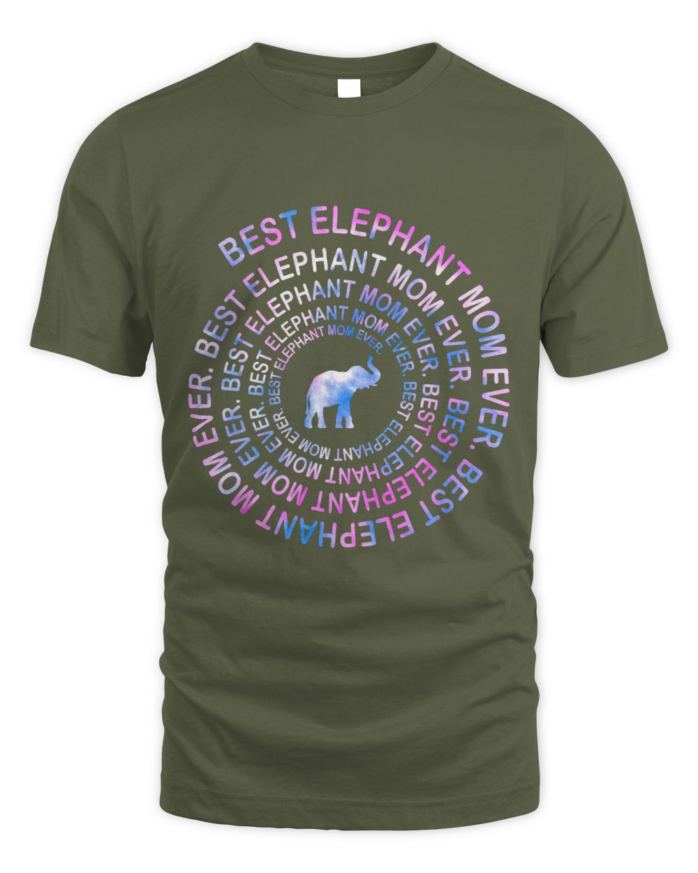 Funny elephant Mom Spiral Tie Dye Gift Mothers Day