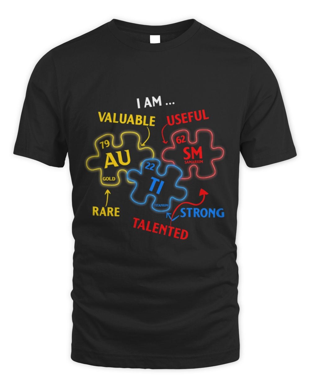Funny Autism Awareness Elements Periodic Table Awareness ASD Men Women Kids 1