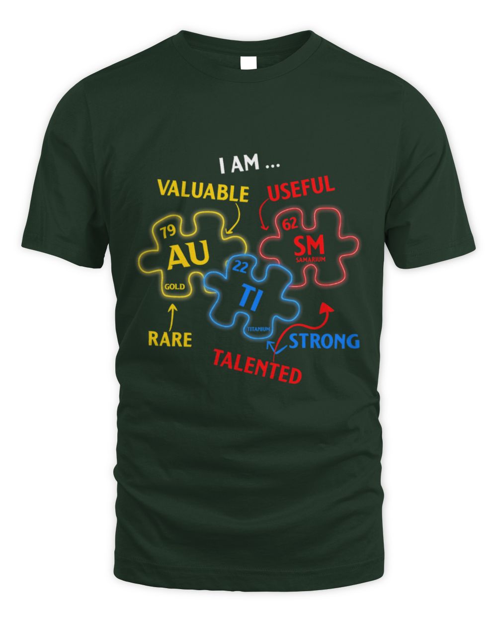 Funny Autism Awareness Elements Periodic Table Awareness ASD Men Women Kids 1