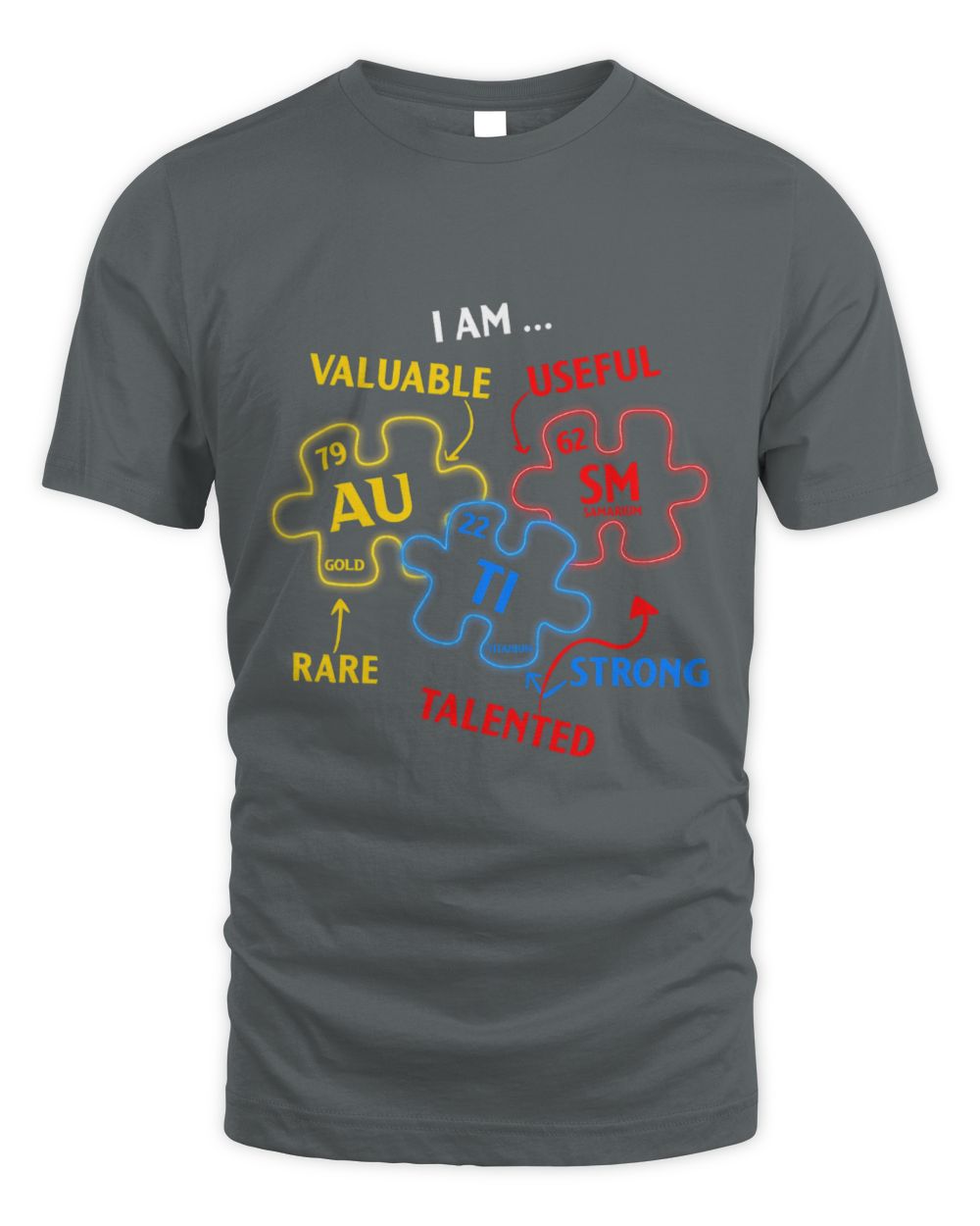 Funny Autism Awareness Elements Periodic Table Awareness ASD Men Women Kids 1