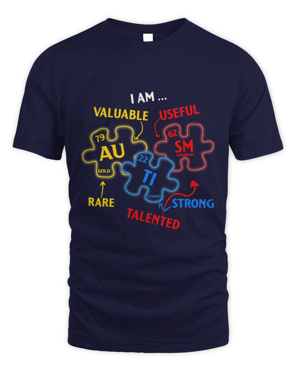 Funny Autism Awareness Elements Periodic Table Awareness ASD Men Women Kids 1