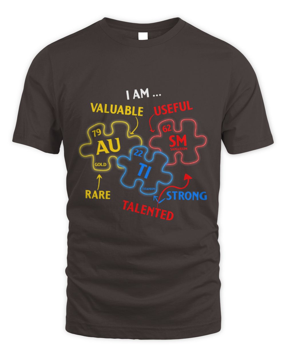 Funny Autism Awareness Elements Periodic Table Awareness ASD Men Women Kids 1