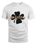 Lucky Dark Clover Four Leaf St Patricks Day Irish Pride  T-Shirt
