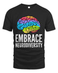 Funny Autism Awareness Embrace Neurodiversity Brain ADHD Autism ASD Awareness