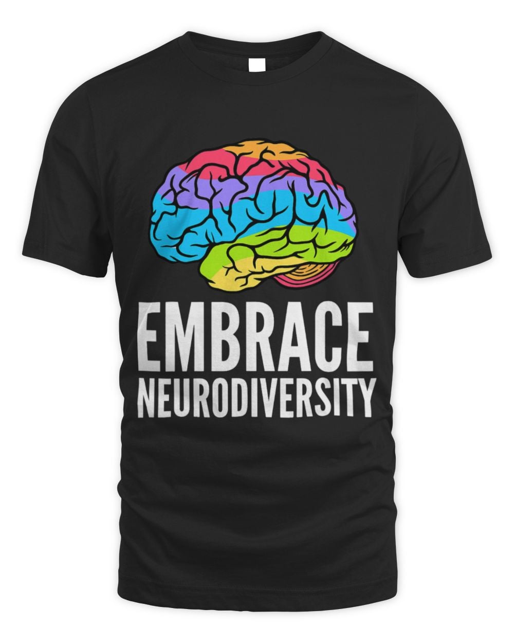 Funny Autism Awareness Embrace Neurodiversity Brain ADHD Autism ASD Awareness