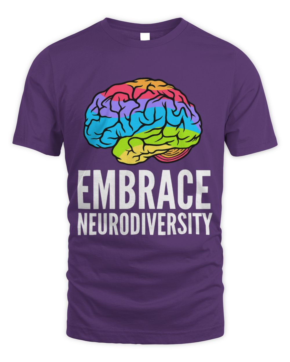 Funny Autism Awareness Embrace Neurodiversity Brain ADHD Autism ASD Awareness