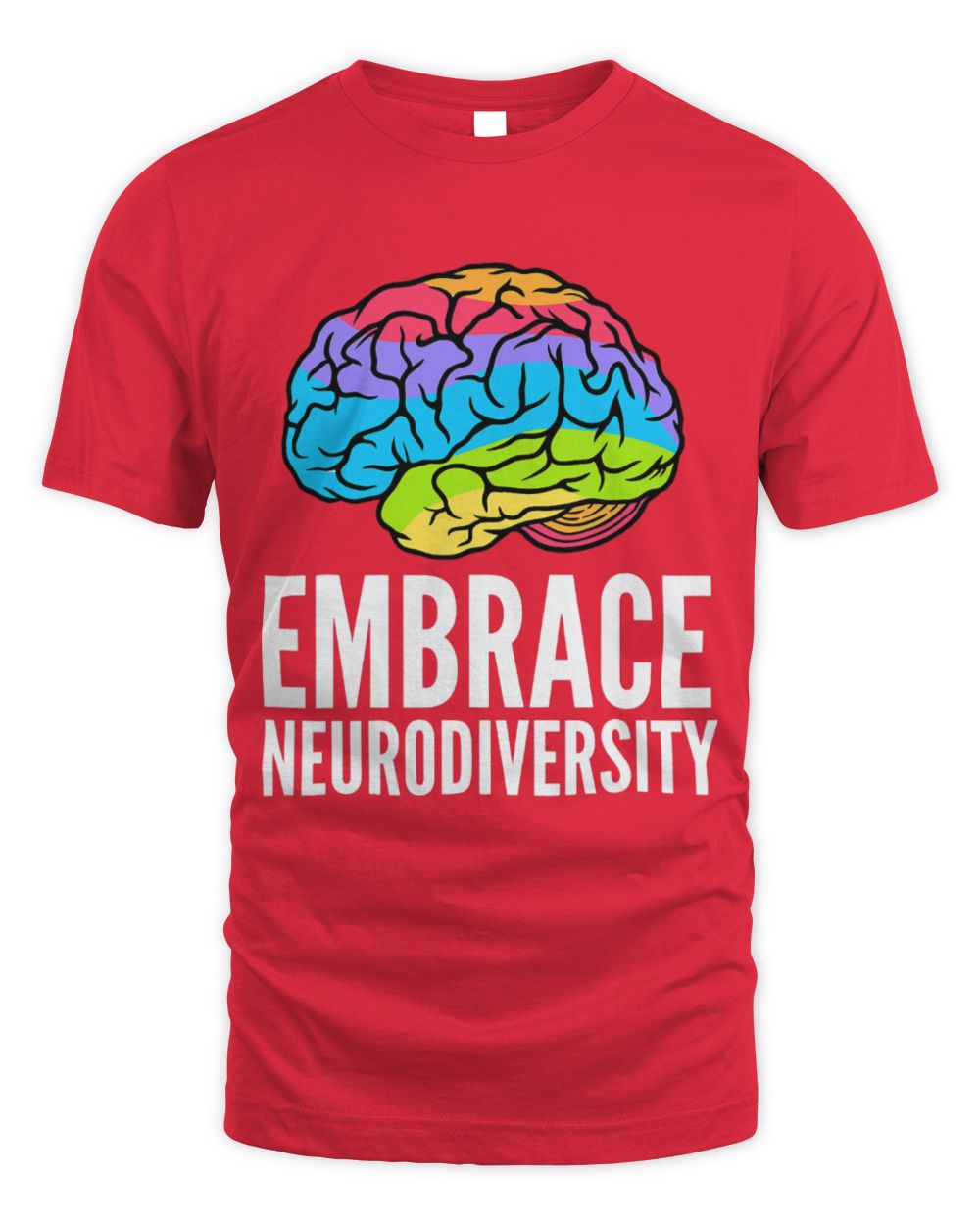 Funny Autism Awareness Embrace Neurodiversity Brain ADHD Autism ASD Awareness