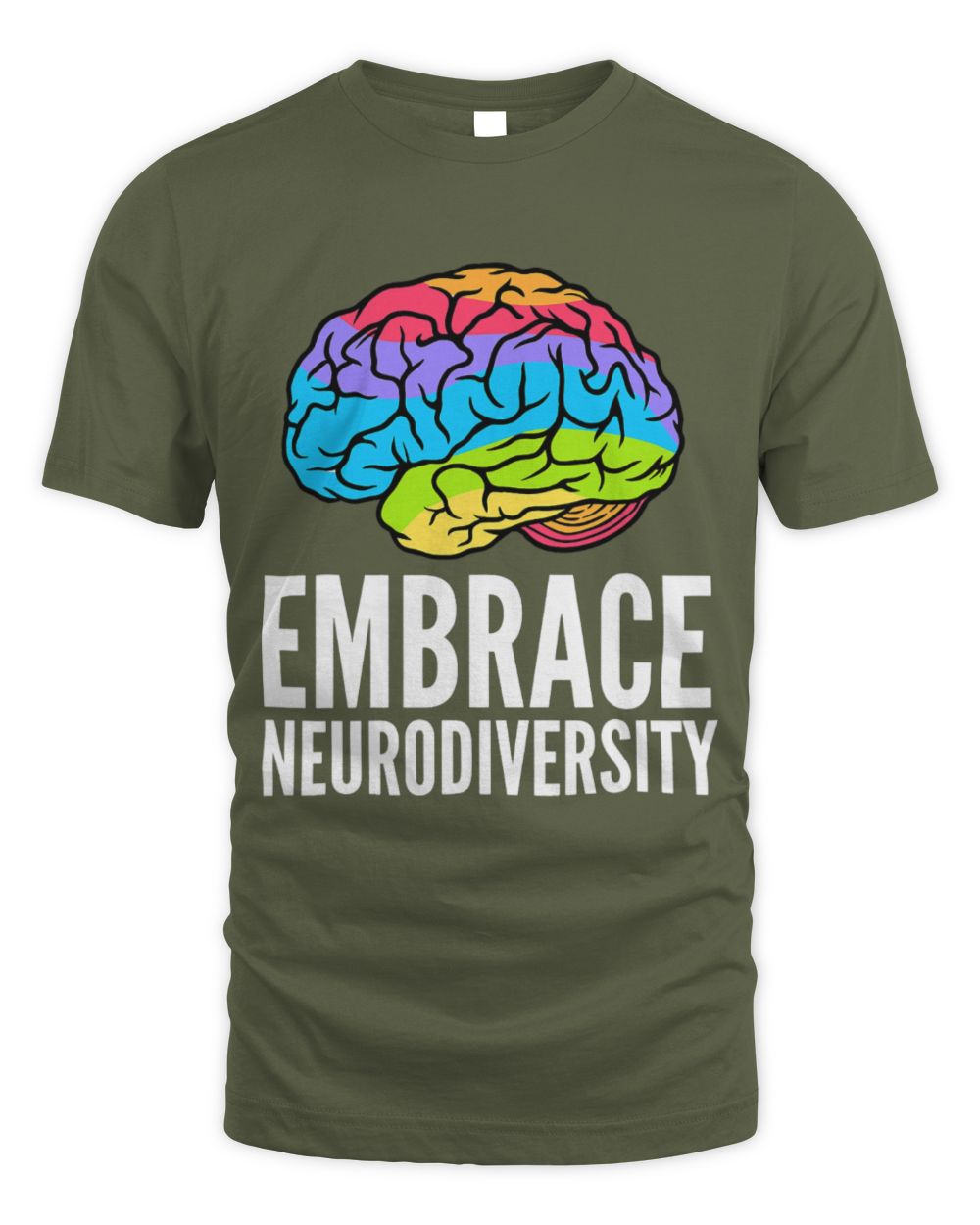 Funny Autism Awareness Embrace Neurodiversity Brain ADHD Autism ASD Awareness