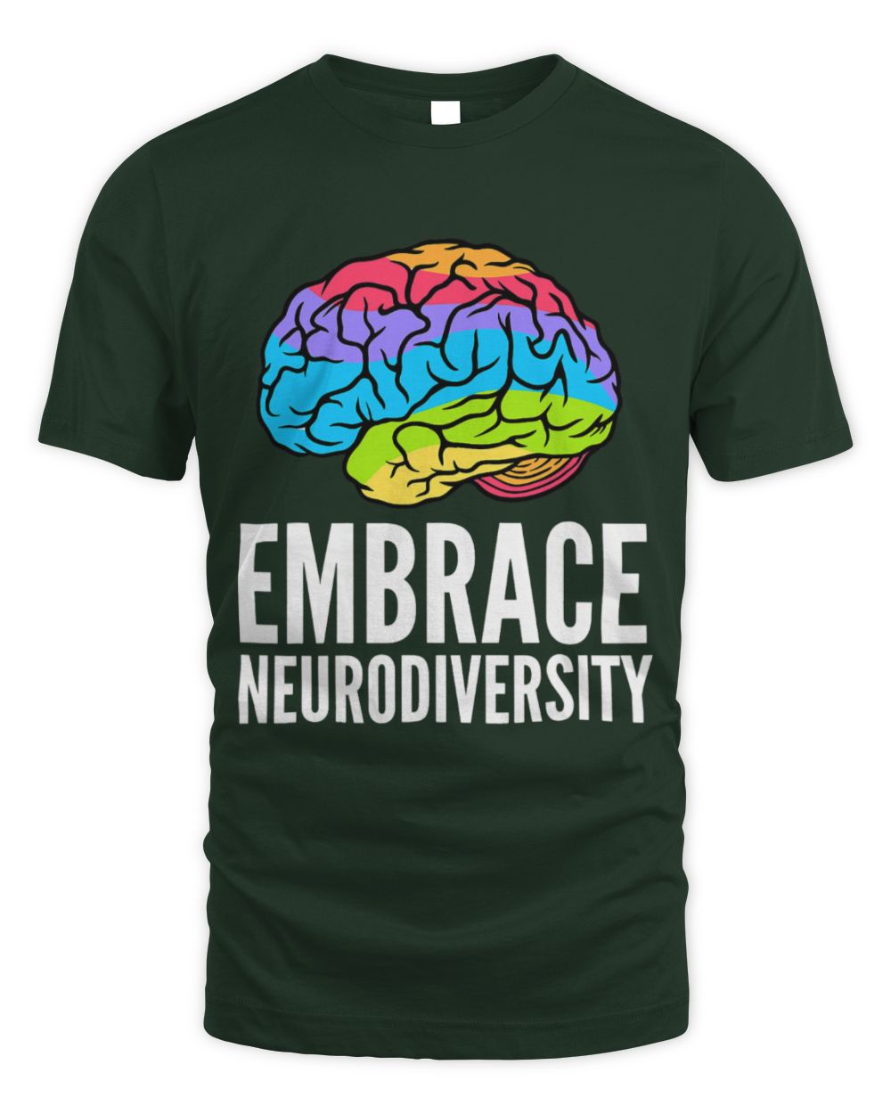 Funny Autism Awareness Embrace Neurodiversity Brain ADHD Autism ASD Awareness