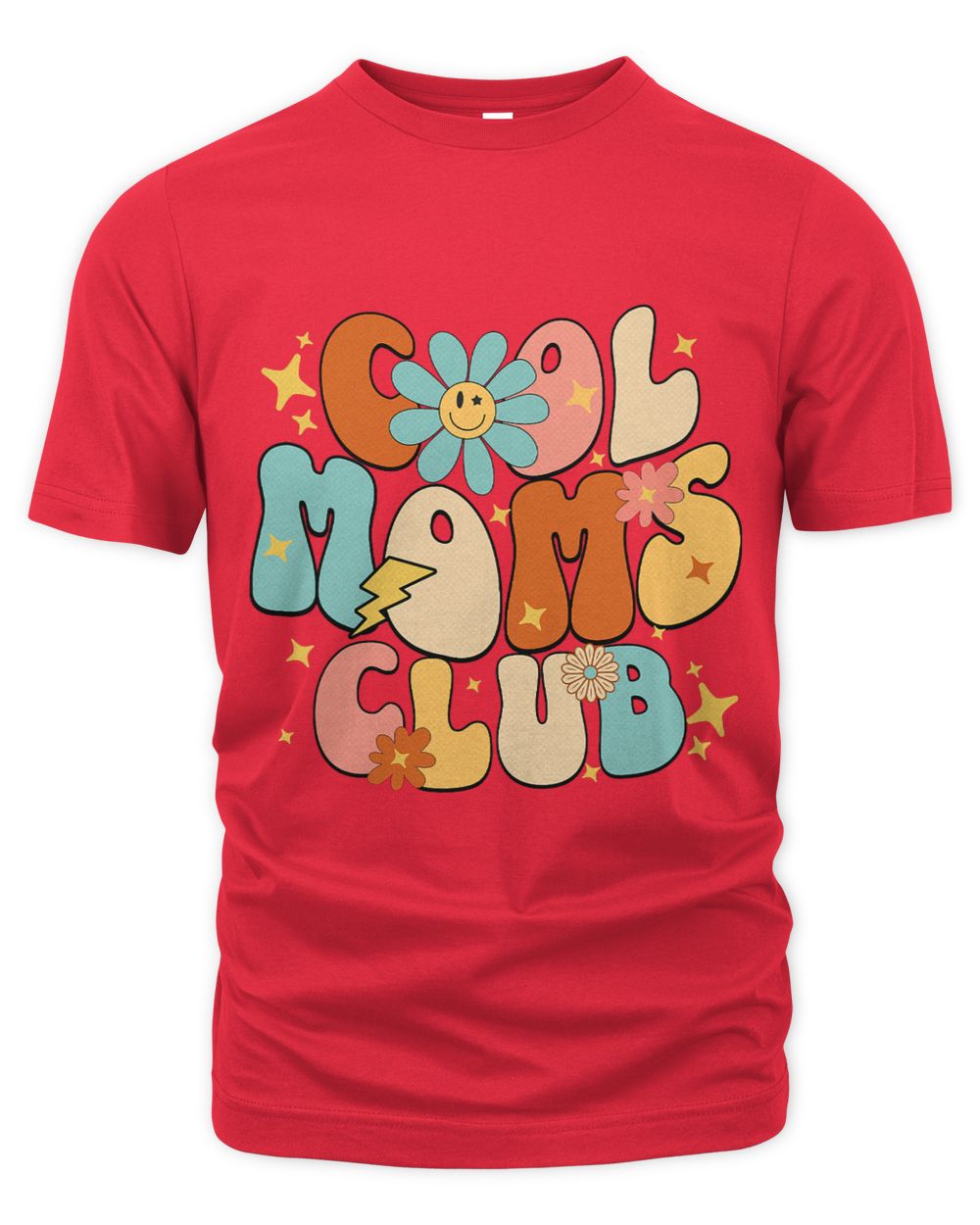 Cool Moms Club Groovy Retro Funny Mothers Day New Mom