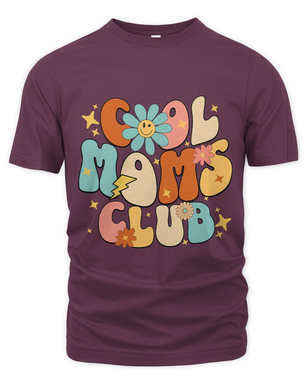 Cool Moms Club Groovy Retro Funny Mothers Day New Mom