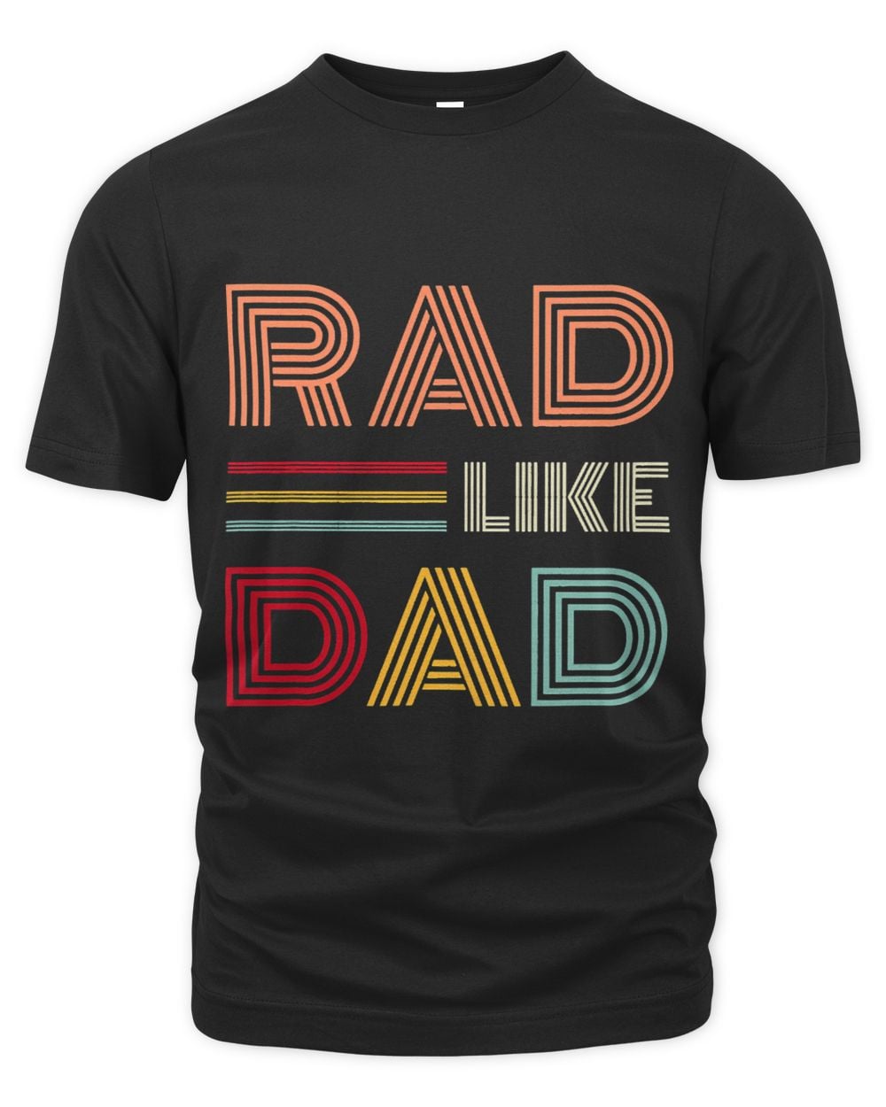 Kids Retro Rad Like Dad Tee Matching Father Son Daughter Rad Dad