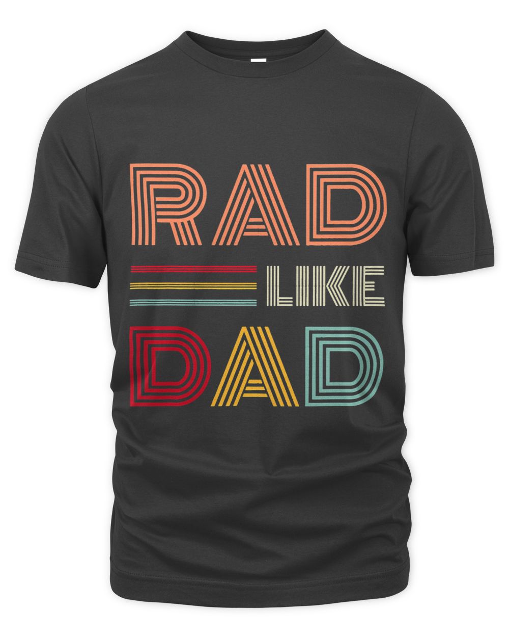 Kids Retro Rad Like Dad Tee Matching Father Son Daughter Rad Dad