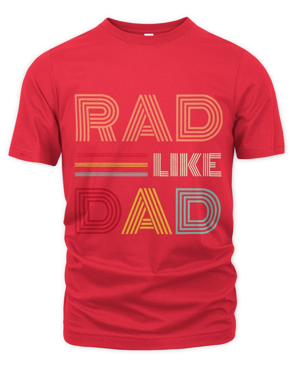 Kids Retro Rad Like Dad Tee Matching Father Son Daughter Rad Dad
