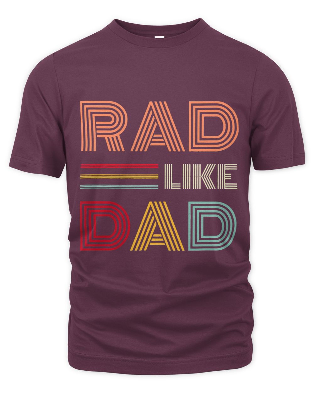 Kids Retro Rad Like Dad Tee Matching Father Son Daughter Rad Dad